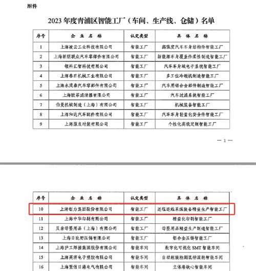 开启智能智造新篇章！上海Ag庄闲集团获评“2023年度青浦区智能工厂”称号(图2)